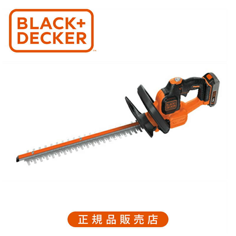 ブラック・アンド・デッカー(BLACK+DECKER) 18V コードレスヘッジトリマー4.0Ah蓄電池嘱する 置き目品 GTC18504パソコン 4536178618885 ブラックアンドデッカー コードレス 申し受ける式 園芸 電動 枝払い 切り下げる 豪然たる