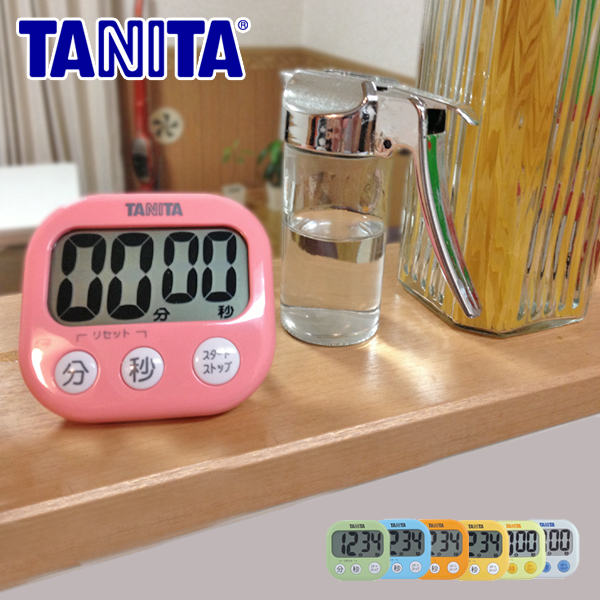 タニタ キッチンタイマー TD-384 | 送料無料 送料込 かわいい 1000円ポッキリ デカ文字 カウントダウン TD384 TANITA