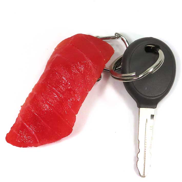 楽天市場 メール便 食品サンプル まぐろ にぎり寿司 キーホルダー ストラップ マグネット 食べちゃいそうな マグロにぎり寿司 寿司 まぐろ マグロ 和食 かわいい 手作り リアル食品サンプル ココナッツ