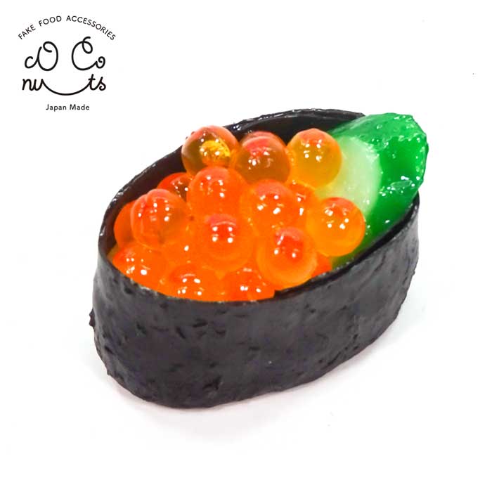 楽天市場 メール便 食品サンプル いくら軍艦 キーホルダー ストラップ マグネット 食べちゃいそうないくら軍艦 寿司 すし スシ いくら 軍艦 軍艦巻き 和食 かわいい 手作り リアル食品サンプル ココナッツ