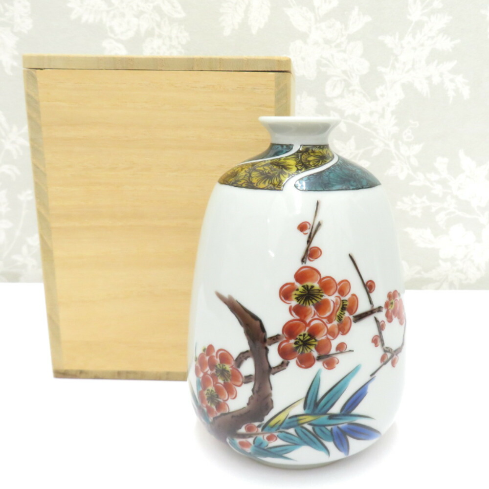 楽天市場】九谷焼 正峰謹製 ◇【花器】九谷焼/正峰作 金彩鹿春秋 花瓶