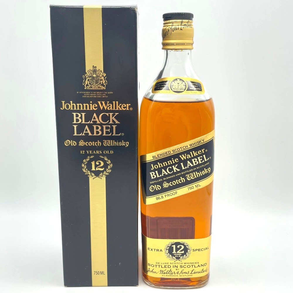 楽天市場】ジョニーウォーカー 黒ラベル 80年代 750ml 43度