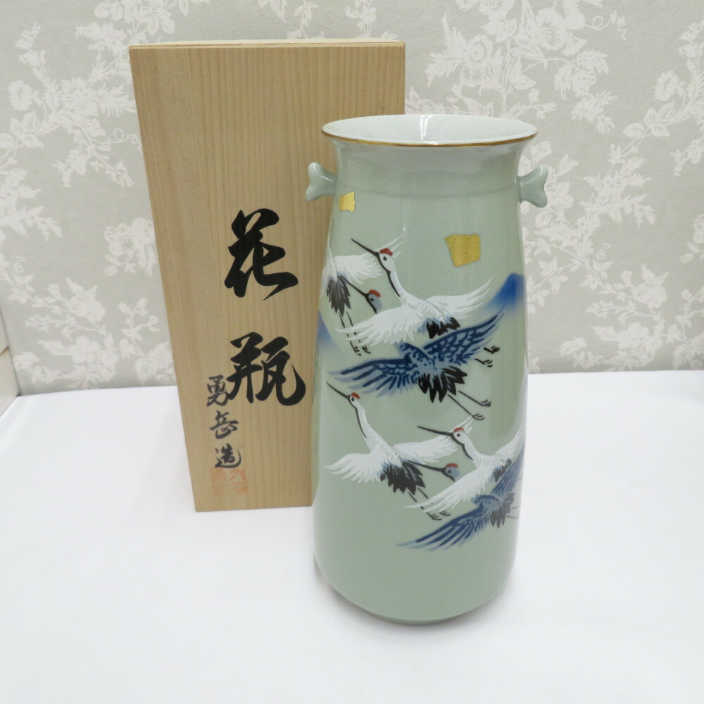 九谷　昇竜　花入　花瓶 Yahoo!オークション -「昇龍」(花器、壷) (九谷)の落札相場