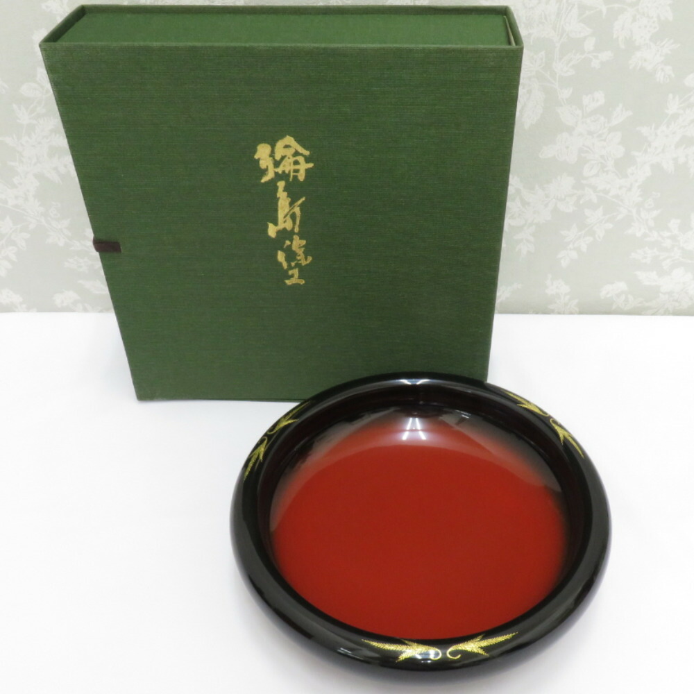 楽天市場】骨董・民芸品 輪島塗 菓子鉢 菓子盆 菓子器 漆器 無地 黒 朱