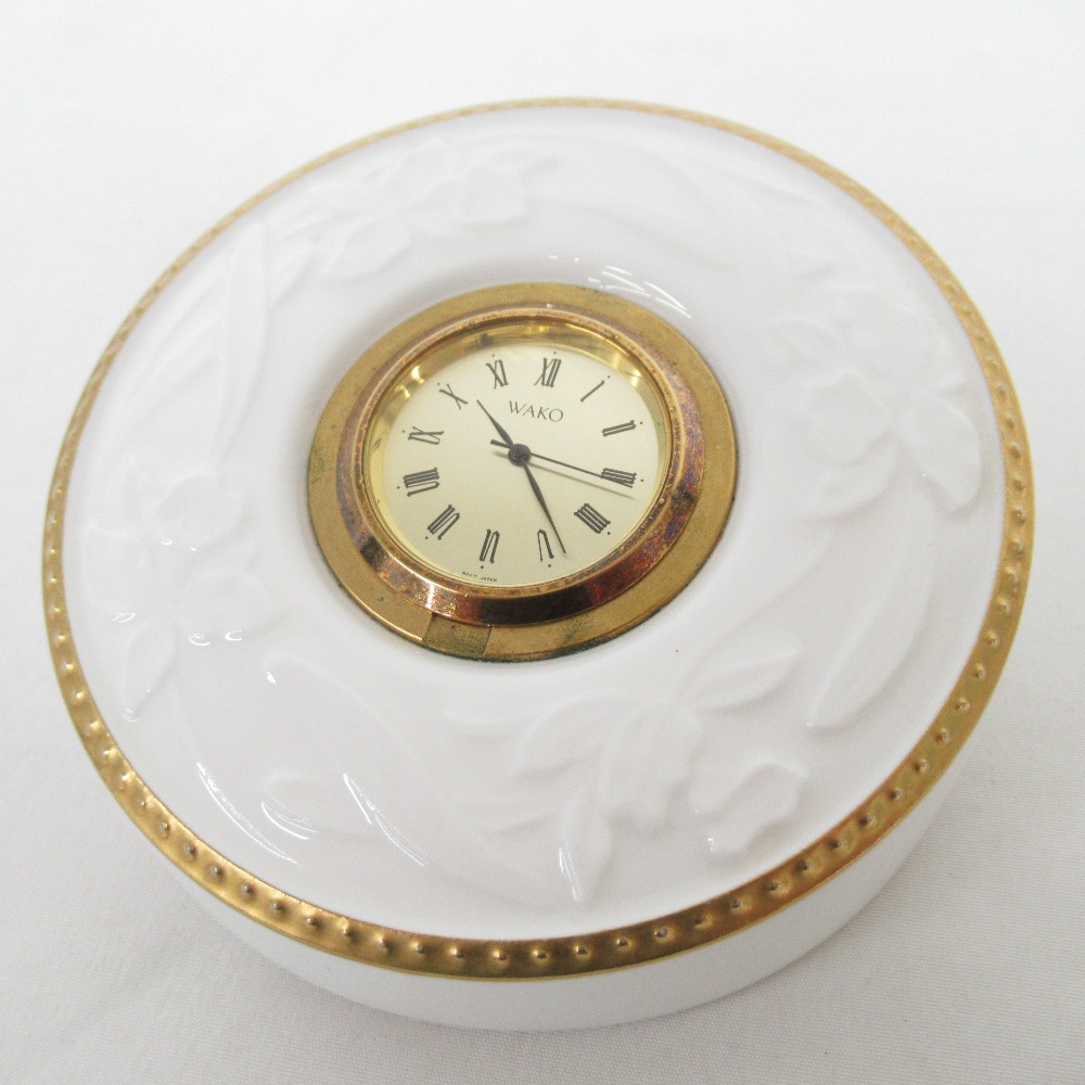 【新品未使用】WAKO 置時計　保証書付き WAKO 和光 陶器製 置時計 箱・保証書付き - メルカリ