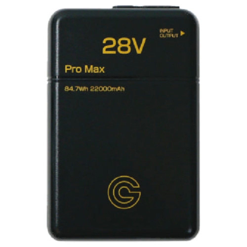 長信ジャパン GB-POWER 28V 84.7Wh ファン付きウェア用Li-ionバッテリ USB-C/Aダブル出力ポート GB428PD-B01 ブラック 新品