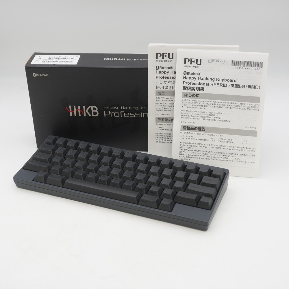 PFU (ピーエフユー) HHKB Professional HYBRID Type-S 英語配列／墨 Happy Hacking Keyboard PD-KB800BS画像