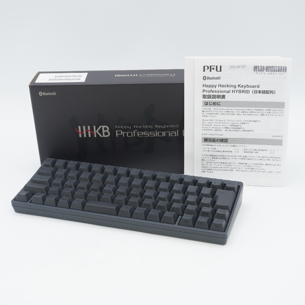 PFU (ピーエフユー) PFU HHKB Professional HYBRID Type-S 日本語配列／墨 Happy Hacking Keyboard PD-KB820BS【中古】画像