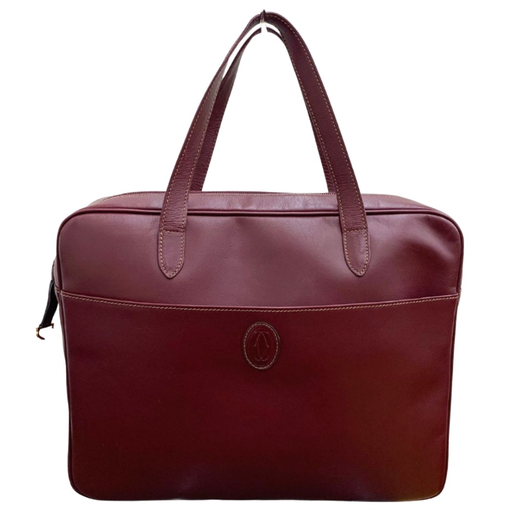 Cartier ヴィンテージ ビジネスバッグ ブリーフケース ボルドー マスト 楽天市場】カルティエ ビジネスバッグ ブリーフケース マスト 書類鞄
