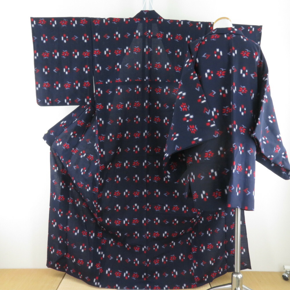 楽天市場】【ウール 着物】中古 着物 ウールAS アンサンブル 普段着