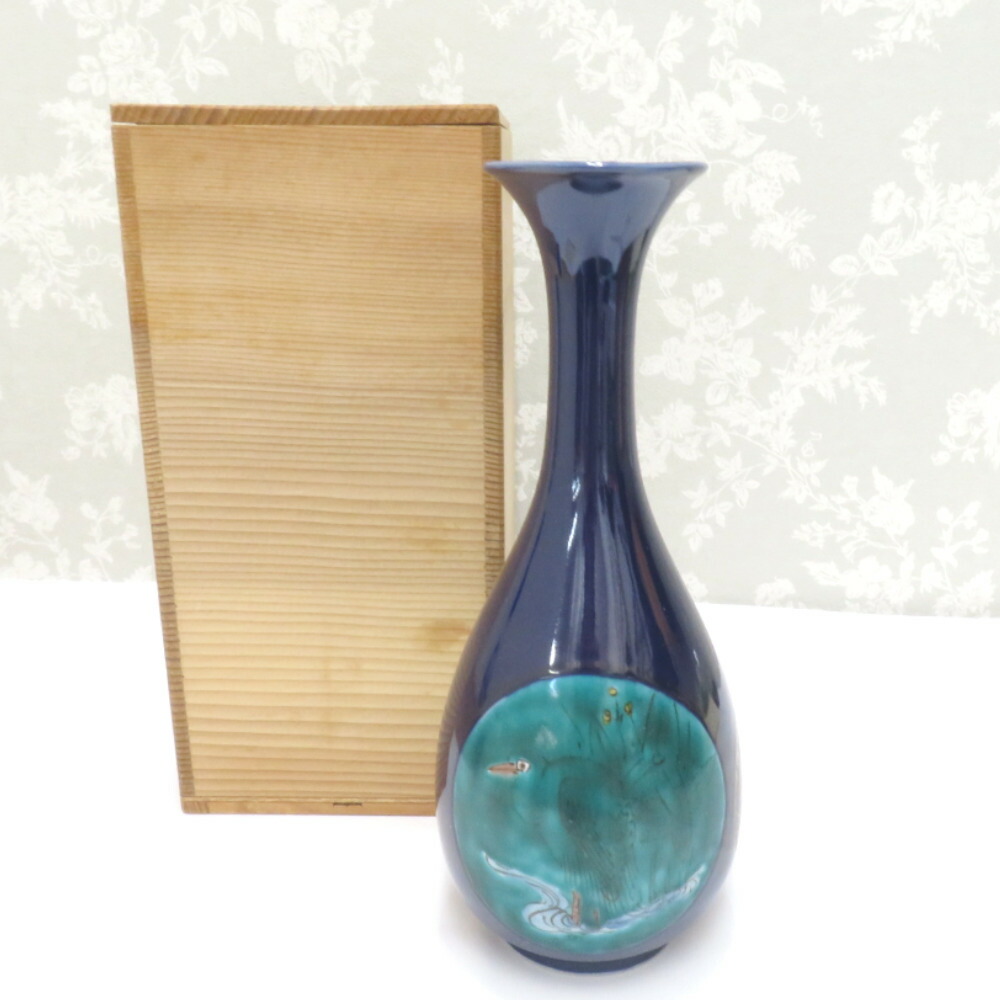 楽天市場】九谷焼 九谷勇峰作 ◇【花器】九谷焼/九谷勇峰作 花鳥 花瓶