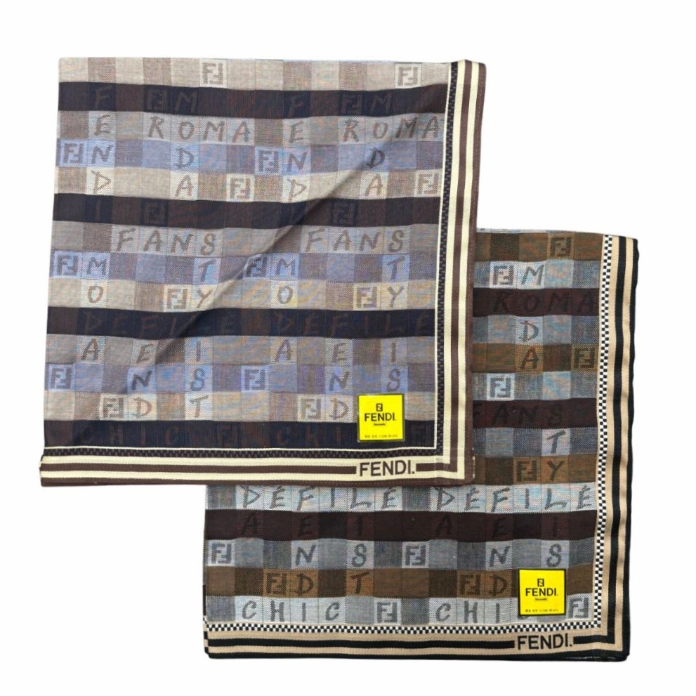 楽天市場】【中古A】FENDI フェンディ ハンカチ ズッカ柄 美品【辻屋