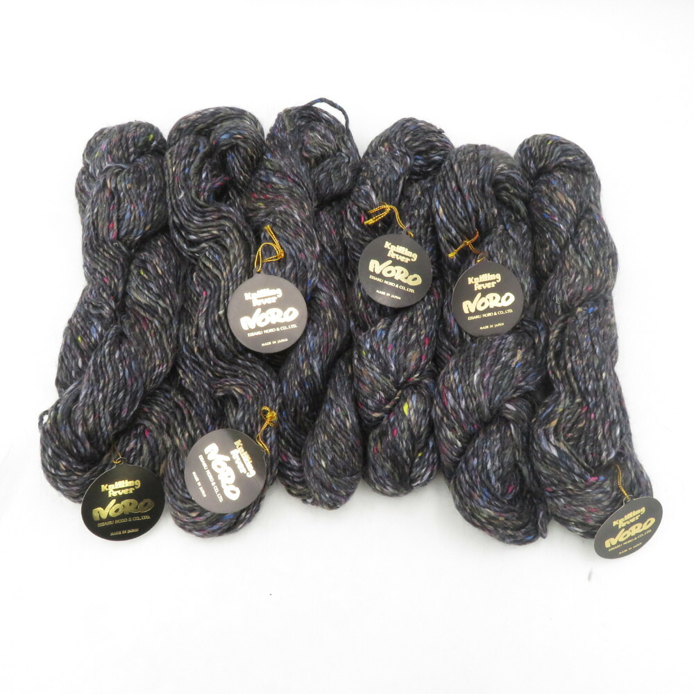 毛糸 Knitting Fever NORO SARUBIA 6カセ 1番色 50g玉カセ シルク モヘア 旧野呂 袋付き【中古】｜ココロード　店