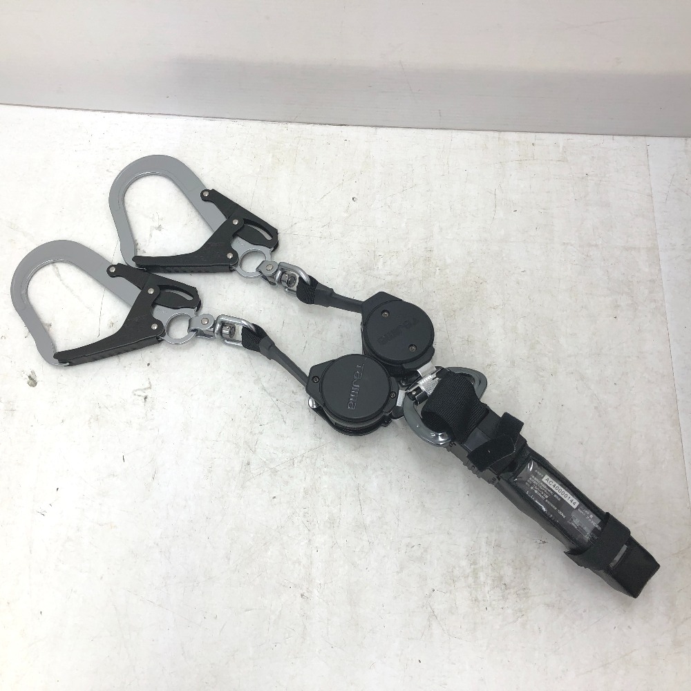 TAJIMA タジマ ダブルランヤード フルハーネス型用ランヤード 巻取式 ロック装置付 新規格 型番不明 中古美品
