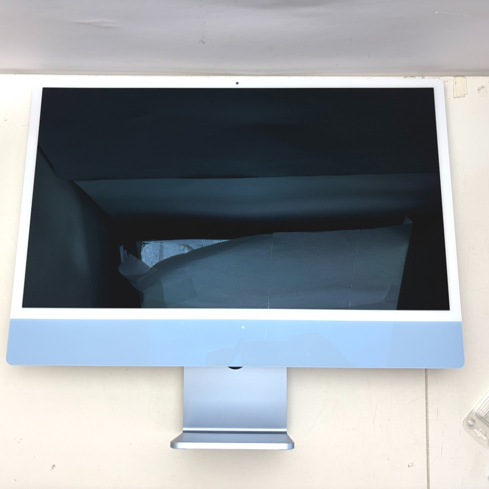 Apple iMac Retina 4.5K見せびらかす模範例 24in M1 2021 青色 MGPK3J/A 中古美品 パソコン-デスクトップPC