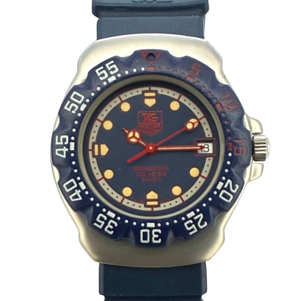 タグホイヤー フォーミュラ1 WA1210 35mm クオーツ ネイビー ステンレス ラバー ボーイズ ユニセックス TAG HEUER 腕時計 【中古】｜ココロード　店