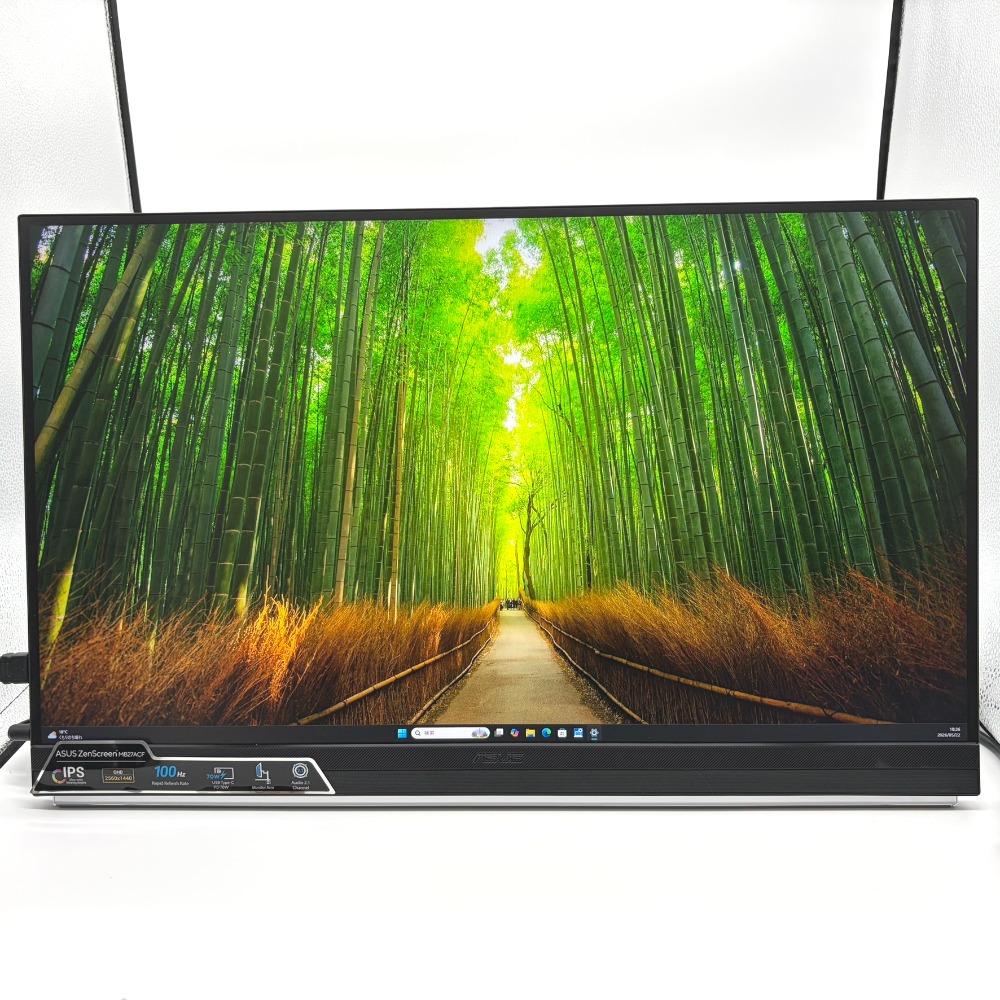 ASUS エイスース ZenScreen 27in WQHD 100サイクル 移動性見せびらかす IPSダイアログボックス ノングレア 無輝点あり MB27ACF 中古美品