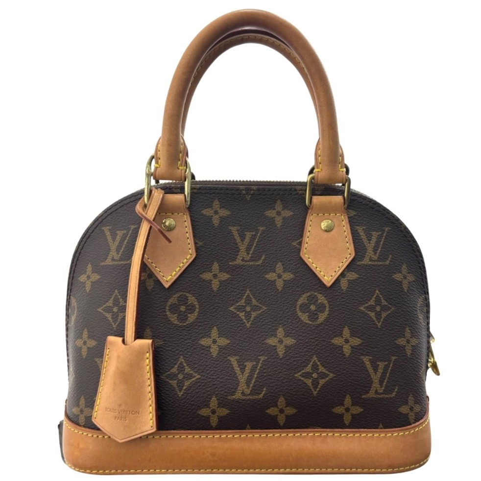 ルイヴィトン M53152 アルマBB モノグラム RFID内蔵 PVC レザー ブラウン ゴールド金具 コンパクト レディース LOUIS VUITTON ハンドバッグ【中古】｜ココロード　店 92,840円