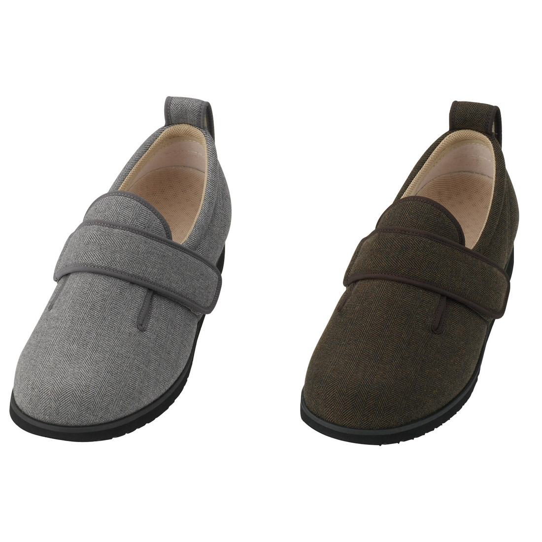 介護靴シューズ あゆみ ダブルマジックII 3E ヘリンボン 靴 シューズ メンズ レディース シニア ファッション 母の日 60代 70代 80代 シニア向け 服 衣料 介護用品 老人 高齢者 シニアファッション 男性 紳士 取寄せ 敬老の日