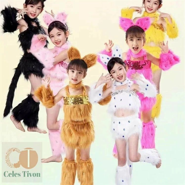 楽天市場】子供 ダンス衣装 猫ちゃん コスチューム にゃんにゃん
