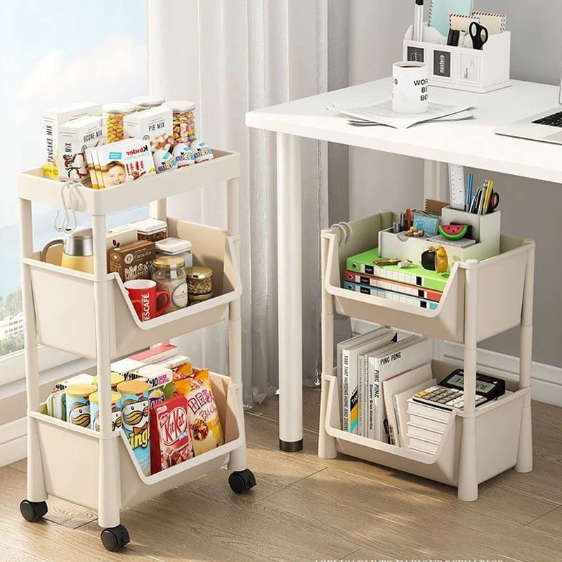 楽天市場】送料無料 キッチンワゴン キャスター付き マルチ 収納棚