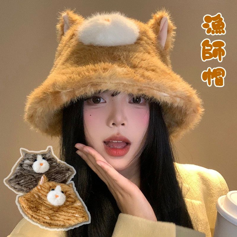 楽天市場】送料無料 パーカー 帽子 猫 ネコ キャップ 漁師帽 秋冬 女性