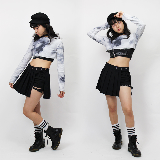 ダンス衣装 スカート 黒 K Pop 衣装 ヒップホップ 韓国 Clsk 01 ダンス ミニ プリーツ セクシー かっこいい ダンス 服 衣装 発表会 スカッツ レディース ガールズ ジュニア Giosenglish Com