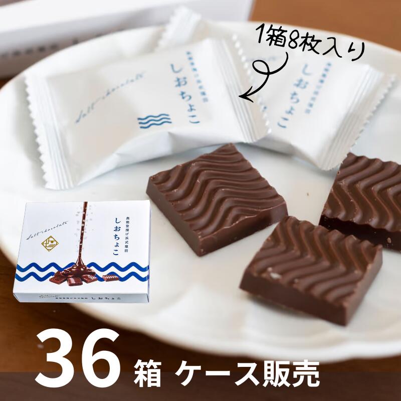 塩チョコ（しおちょこ） （１箱8袋入り）&times;36箱　ケース販売Ante アンテ　DENENブランド【アンテさんからの直送のみ】【代金引換不可】夏季クール便配送｜金沢 加賀 能登の味 coco彩果
