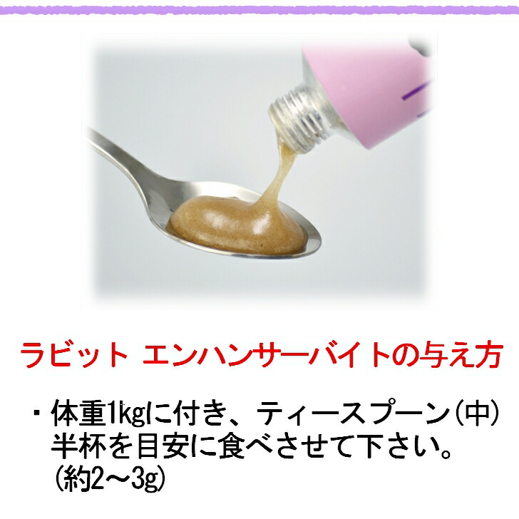 三晃商会 サンコー ラビット エンハンサーバイト 50g 小動物用 栄養補助食 ペースト 玄関先迄納品