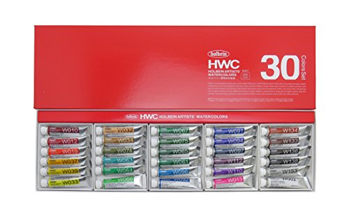 ホルベイン透明水彩絵具_30色 WHITE_WATOSON_15SHEETS ホルベイン透明水彩絵具_30色 WHITE_WATOSON_15SHEETS 楽天市場