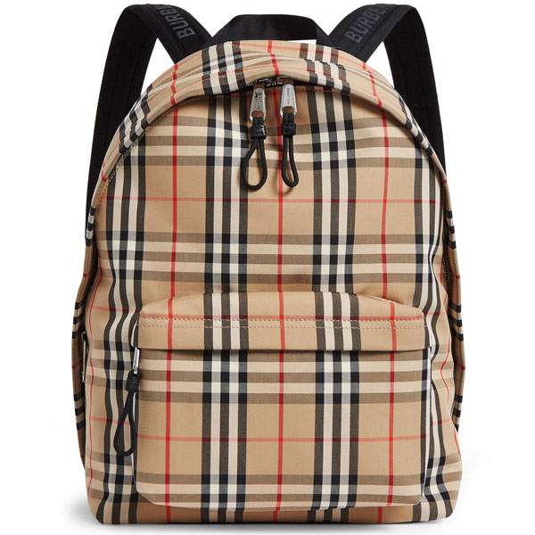 大幅値下！EXPRESS便可◎ BURBERRY チェック柄リュックサック チェック バックパック (サンド) - メンズ, ナイロン | Burberry