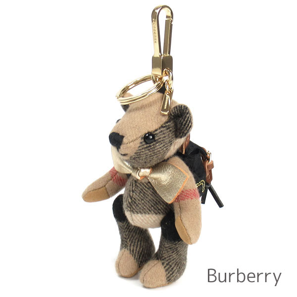 在庫有 バーバリー ロンドン Burberry キーホルダー レディース バッグチャーム キーリング カシミア チェック柄 熊 クマ トーマスベア ナスカン付き ブランド バーバリー正規品販売店 直営アウトレット店より直輸入 あす楽 上質で快適 Momentos Em Uy