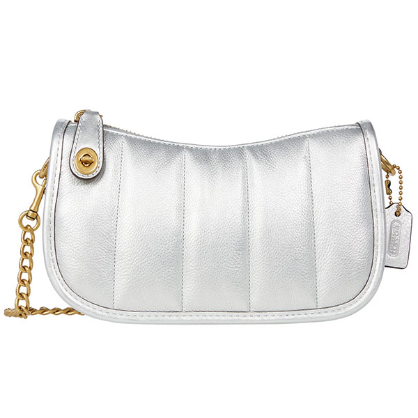 コーチ COACH バッグ レディース ショルダーバッグ 斜めがけ ポシェット キルティング レザー ストライプ かばん 鞄 【送料無料】 ブランド コーチ正規品販売店 直営アウトレット店より直輸入