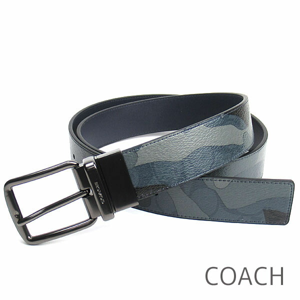 楽天市場 コーチ Coach ベルト メンズ Belt リバーシブルで使用可能 ベルトカット可能 迷彩柄 シグネチャー 送料無料 ブランド コーチ正規品販売店 直営アウトレット店より直輸入 あす楽 ブランドバッグ専門店coco Style