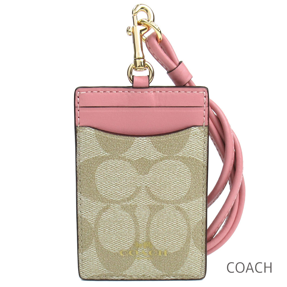 指南 Coach Id筥 レディース 喉頚ショルダーストラップ 定期入れ 通るケース カードケース 書き判 貨物輸送無料 商品名 コーチ定まりアイテム商売販売店 実法営逃路店層一層直インポート あした造作無い シグネチャー コーチ Coach Idケース 定期入れ パスケース ネック