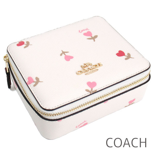 限定製作 楽天市場 母の日無料ラッピング コーチ Coach ジュエリーケース レディース ジュエリーボックス 花柄 ハート ミラー付き 鏡付き 送料無料 ブランド コーチ正規品販売店 直営アウトレット店より直輸入 あす楽 ブランドバッグ専門店coco Style