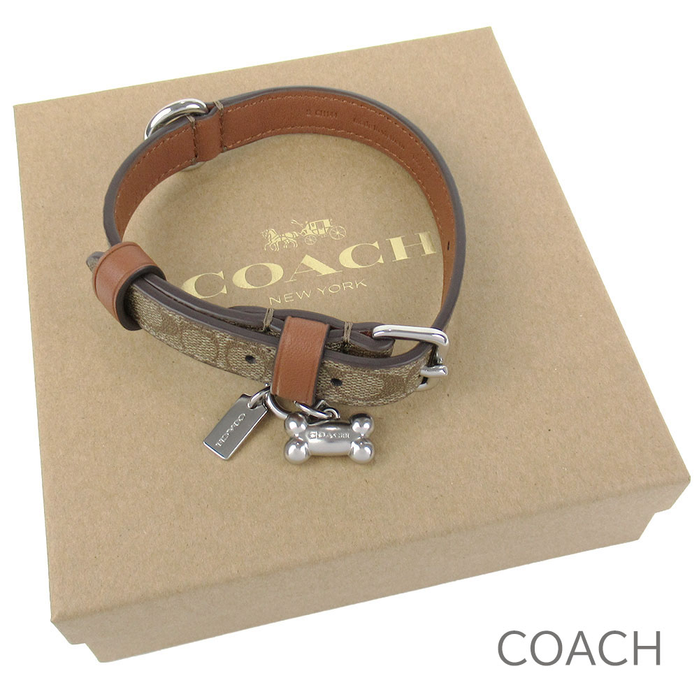 COACH チェック柄 犬の置物レア！！ 楽天市場】コーチ coach ボックスド スモールペット カラー