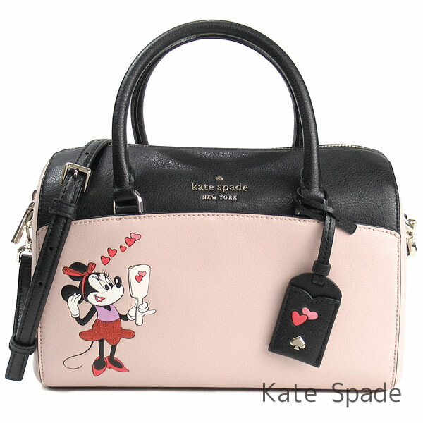 楽天市場 ケイトスペード Kate Spade バッグ レディース ハンドバック ミニボストンバッグ ディズニー ミニーマウス Disney コラボ商品 2way レザー 斜めがけ可能 かばん 鞄 送料無料 ブランド ケイトスペード正規品販売店 直営アウトレット店より直輸入 あす楽