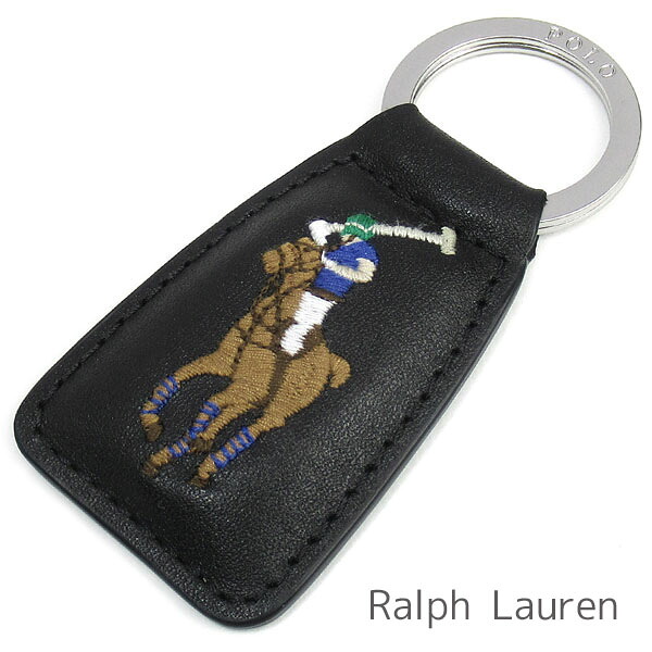 ポロ ラルフローレン Polo Ralph Lauren キーホルダー メンズ レディース ラルフ キーリング レザー ビッグポニー 【送料無料（ネコポス メール便）】 ブランド ラルフローレン正規品販売店 直営アウトレット店より直輸入