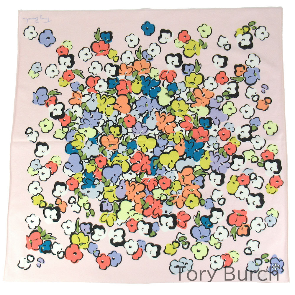 新品未使用　TORY BURCH シルク スカーフ　トリーバーチ　ハンカチ 楽天市場】トリーバーチ ハンカチ スカーフ シルク レディース