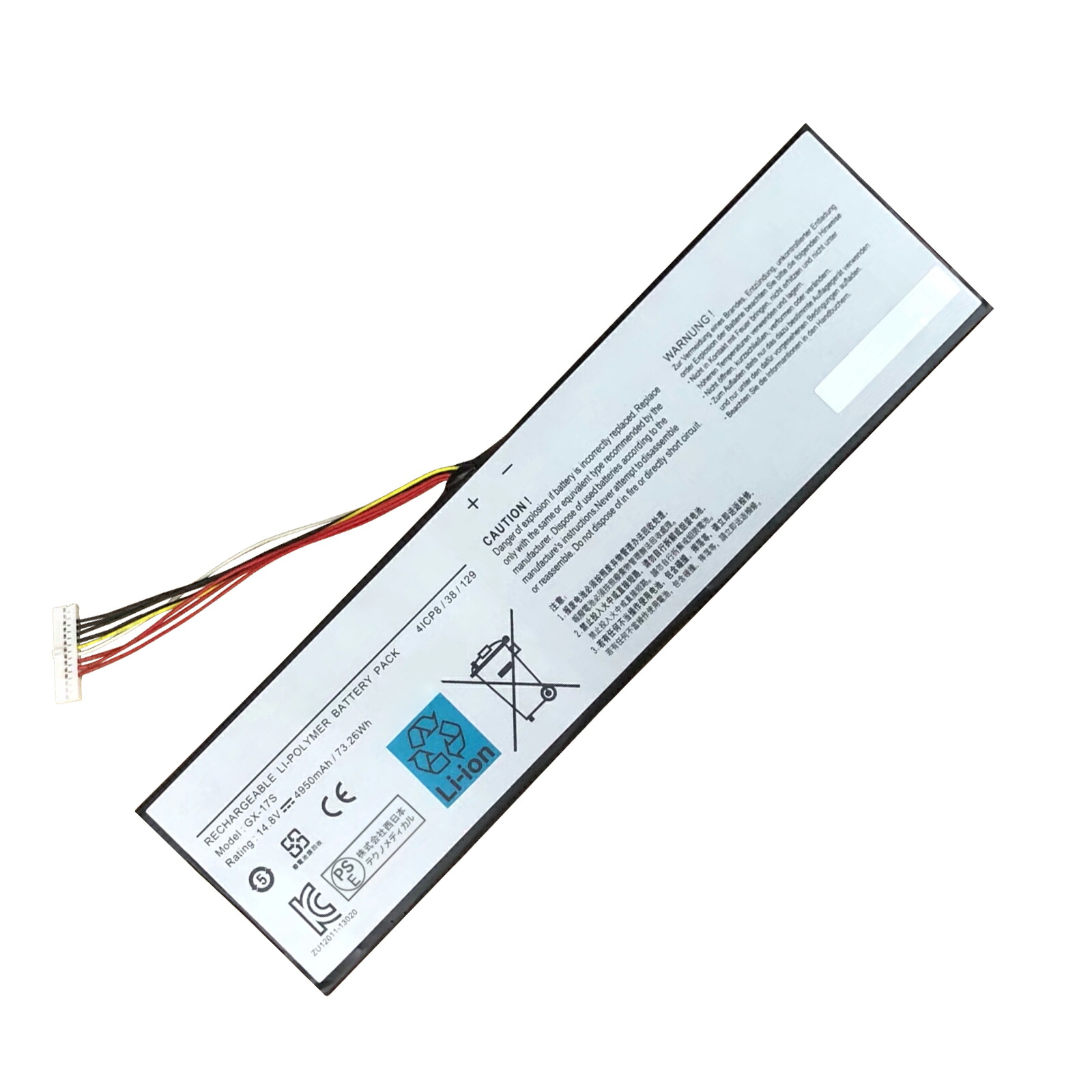 【5倍尖んがり】新品 GIGABYTE GX-17S 取り替えっこ蓄電池【4950mAh 14.8V】対適用業務 1年引き受ける 高性能 PSE公証 取り替えっこバッテリ容器に並べる YBZ 91 2108FC-XIJPC