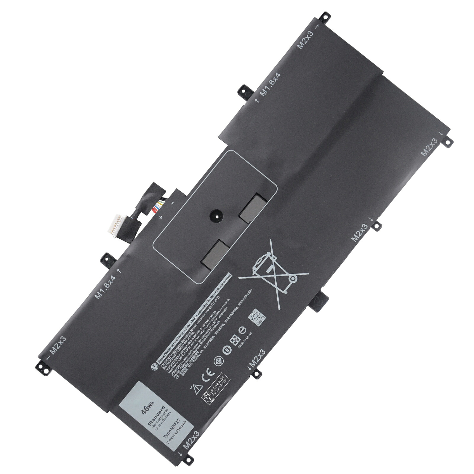 【1035円OFF&P5倍】新品 DELL for Dell XPS 13-9365-D3605TS 互換バッテリー【46Wh 7.6V】対応用 1年保証 高性能 PSE認証 互換バッテリパック YBY351 2025BY-XIJPA|ココテクノ