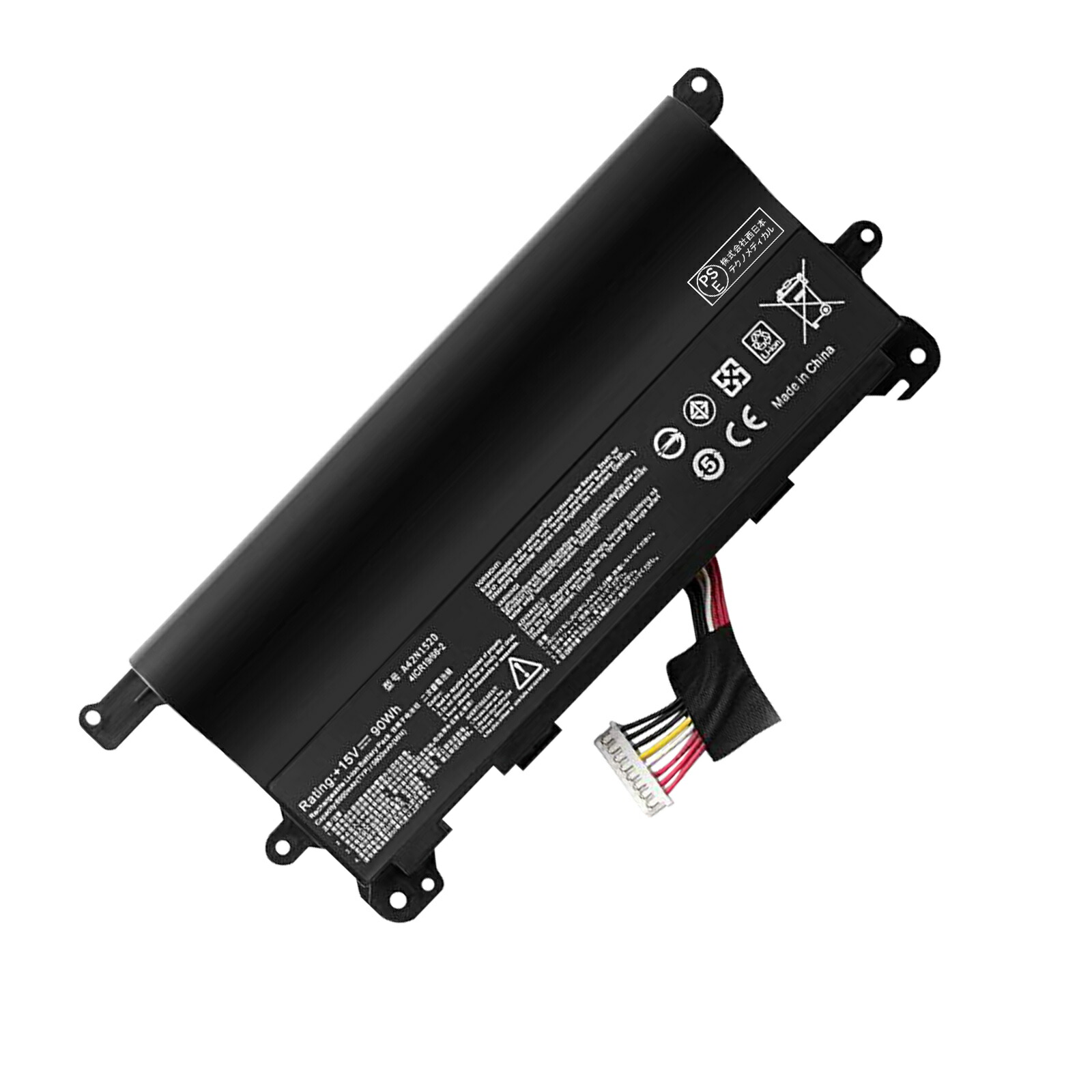 【385円OFF\u0026P10倍】新品 ASUS ROG GFX72 取り替えっこ蓄電池【6000mAh 15V】対適用業務 1年引き受ける 高性能 PSE公証 取り替えっこバッテリ風呂敷き包み YBBG 58 2300FC-XIJPC