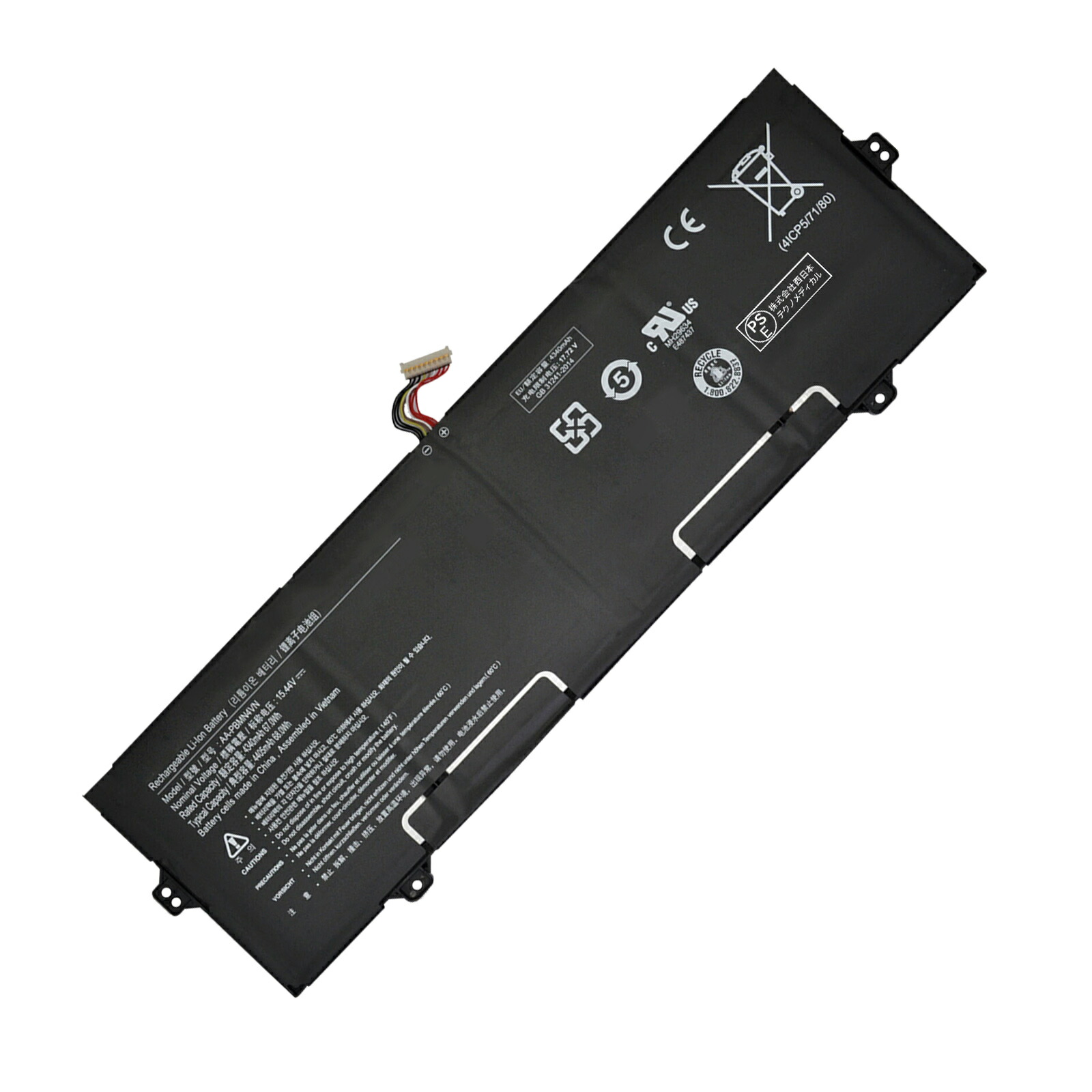 【1000円OFF&P10倍】新品 samsung Galaxy Book Pro 360 15 AA-PBMN4VN 互換バッテリー【4340mAh 15.44V】対応用 1年保証 高性能 PSE認証 互換バッテリパック YBBG 46 3263FC-XIJP