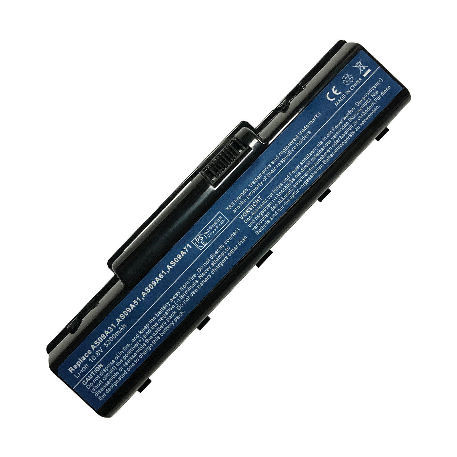 【1025円OFF&P10倍】新品 ACER AS09A31 互換バッテリー【5200mAh 10.8V】対応用 1年保証 高性能 PSE認証 互換バッテリパック YCG 1195 2250FC-XIJPB
