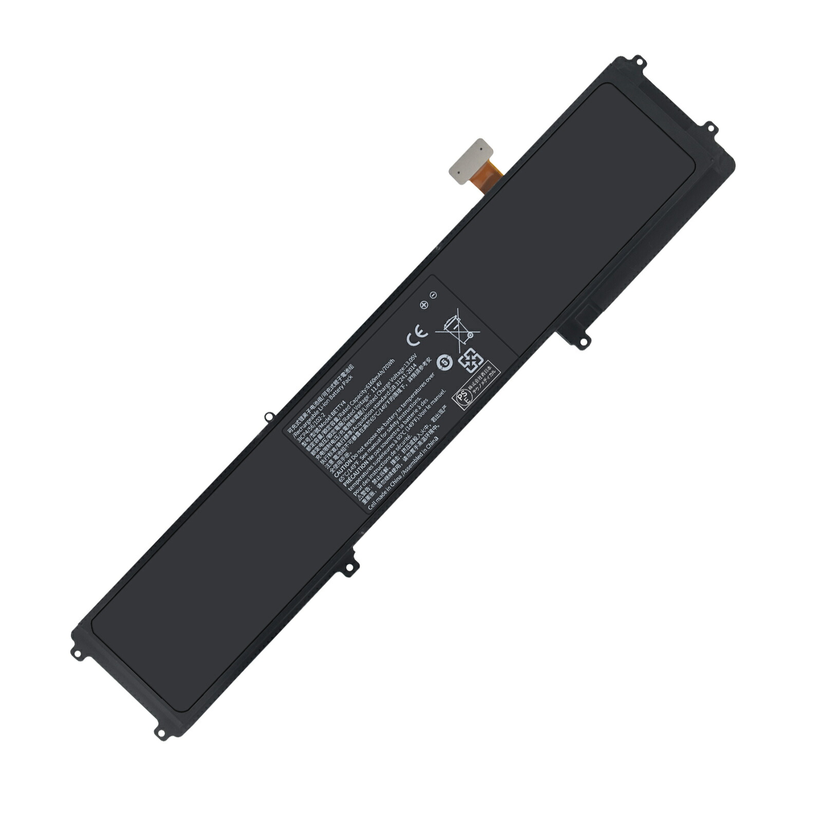 【1015円OFF&P5倍】新品 BETTY4 互換バッテリー【6160mAh 11.4V】対応用 1年保証 高性能 PSE認証 互換バッテリパック YCU 258 3218FC-XIJP