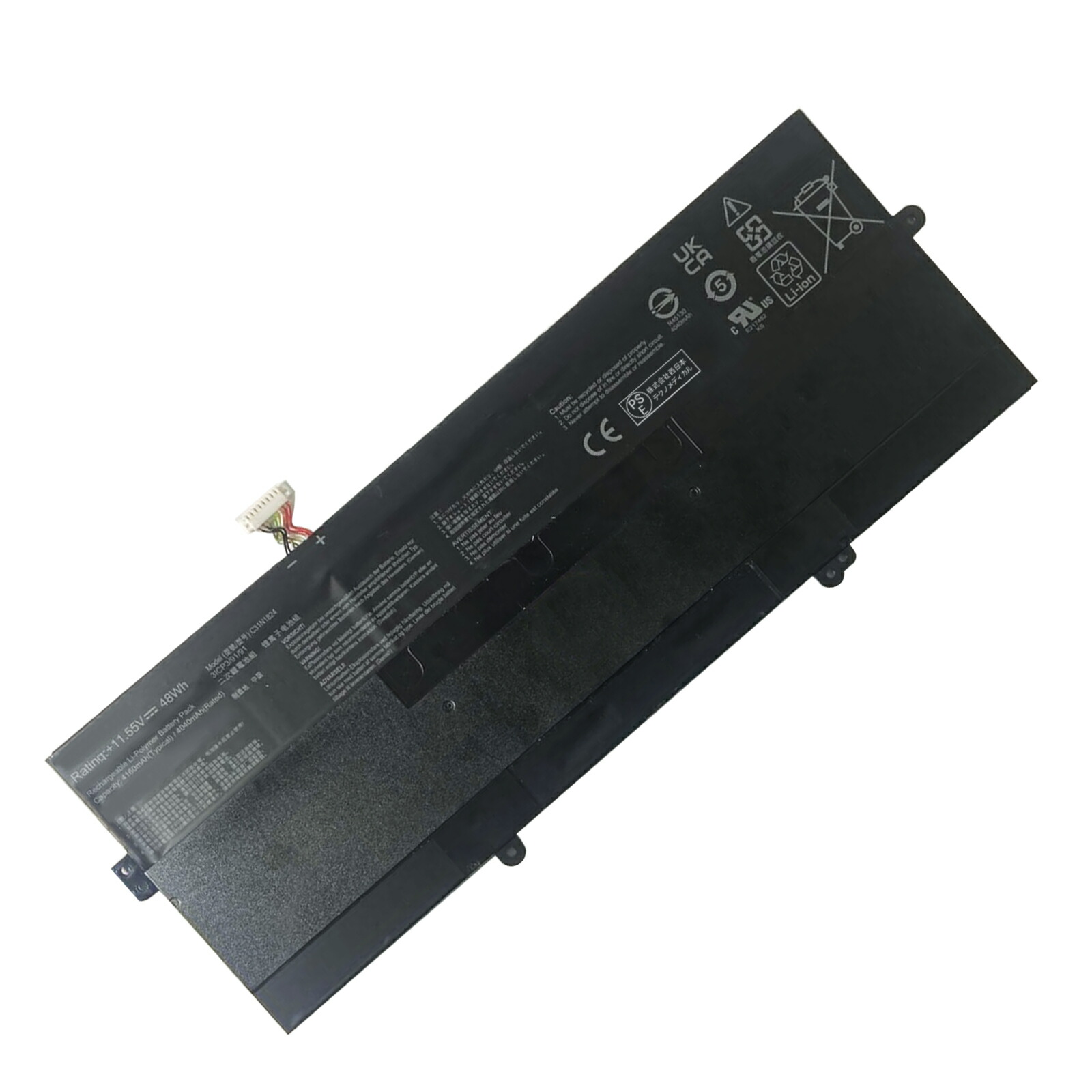 【5倍尖んがり】新品 ASUS C31N1824 取り替えっこ蓄電池【48Wh 11.5V】対適用業務 1年引き受ける 高性能 PSE公証 取り替えっこバッテリ容器に並べるA3323FC-XIJP