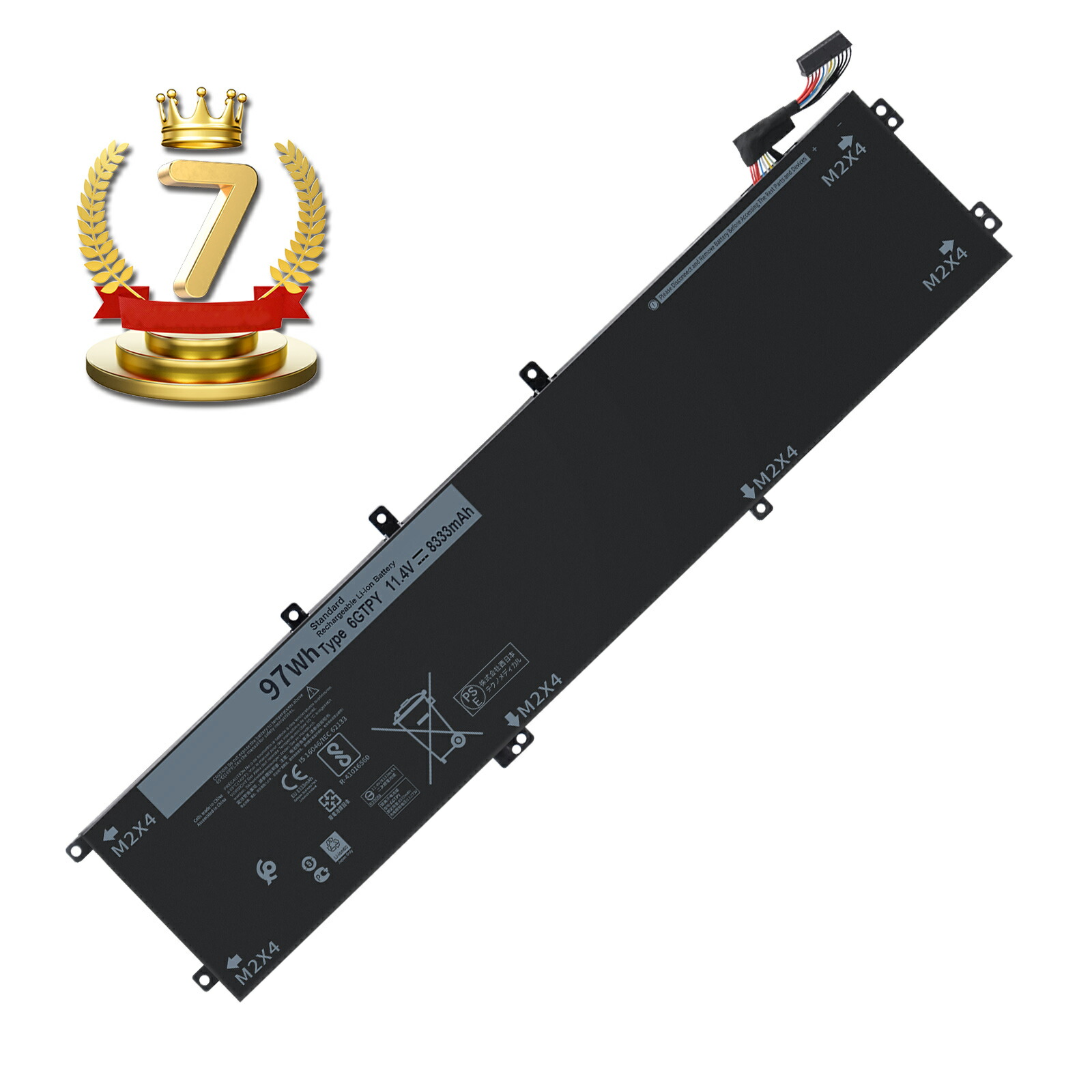 【420円OFF&P5倍】7位獲得新品 DELL Precision 5540 互換バッテリー【8333mAh 11.4V】対応用 1年保証 高性能 PSE認証 互換バッテリパック YBS 167 2025BS-XIJPA