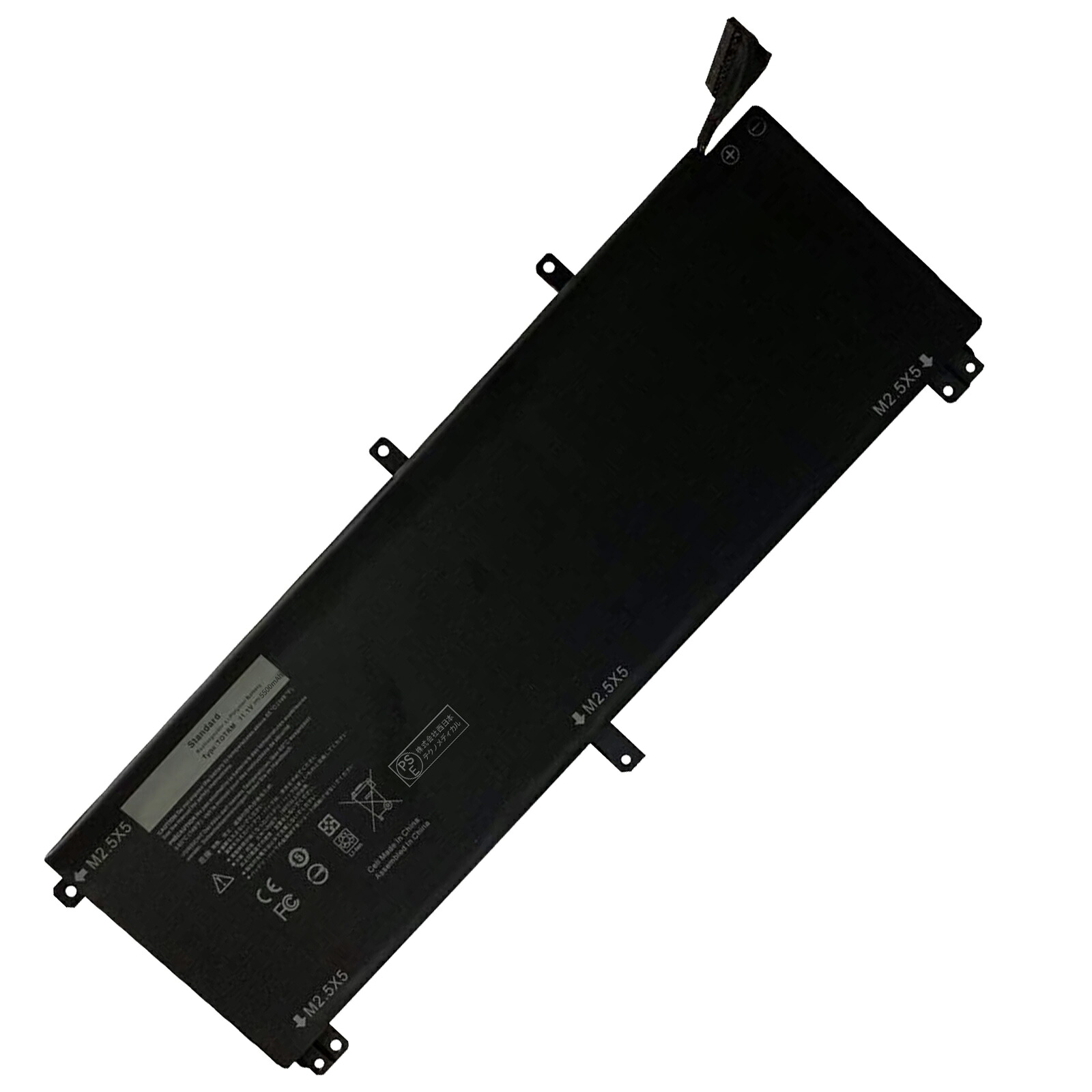 【5倍尖んがり】新品 DELL XPS15 取り替えっこ蓄電池【5168mAh 11V】対適用業務 1年引き受ける 高性能 PSE公証 取り替えっこバッテリ容器に並べる YHU 2025HU-XIJP