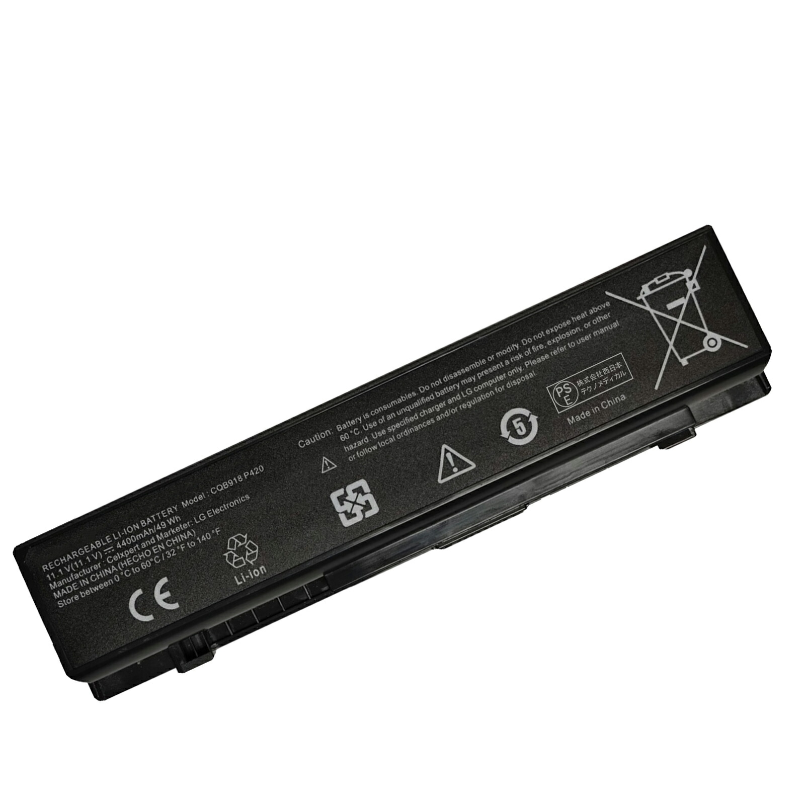 【1055円OFF\u0026P5倍】新品 LG CQB918 取り替えっこ乾電池【4400mAh 11V】対適用業務 1年引き請ける 高性能 PSE免許 取り替えっこバッテリ容器に並べる YFX 2025FX-XIJP ノートPC用バッテリー-パソコン・周辺機器-PCアクセサリー